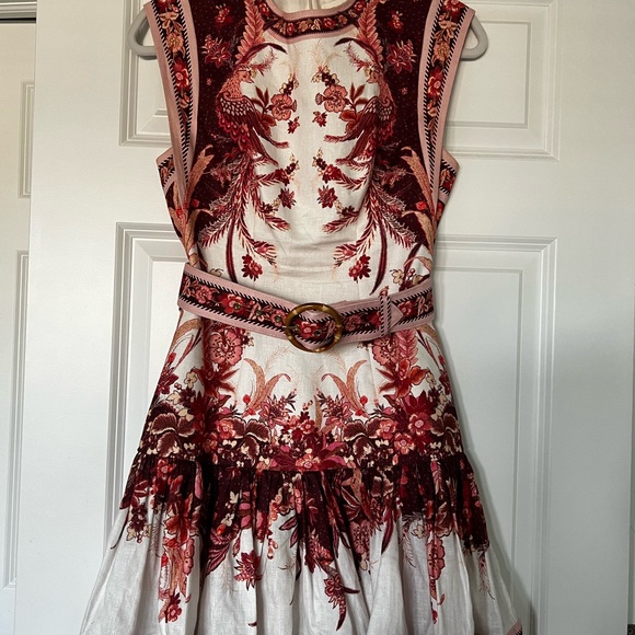 Zimmermann Red and White Mini Dress - Picture 3 of 8